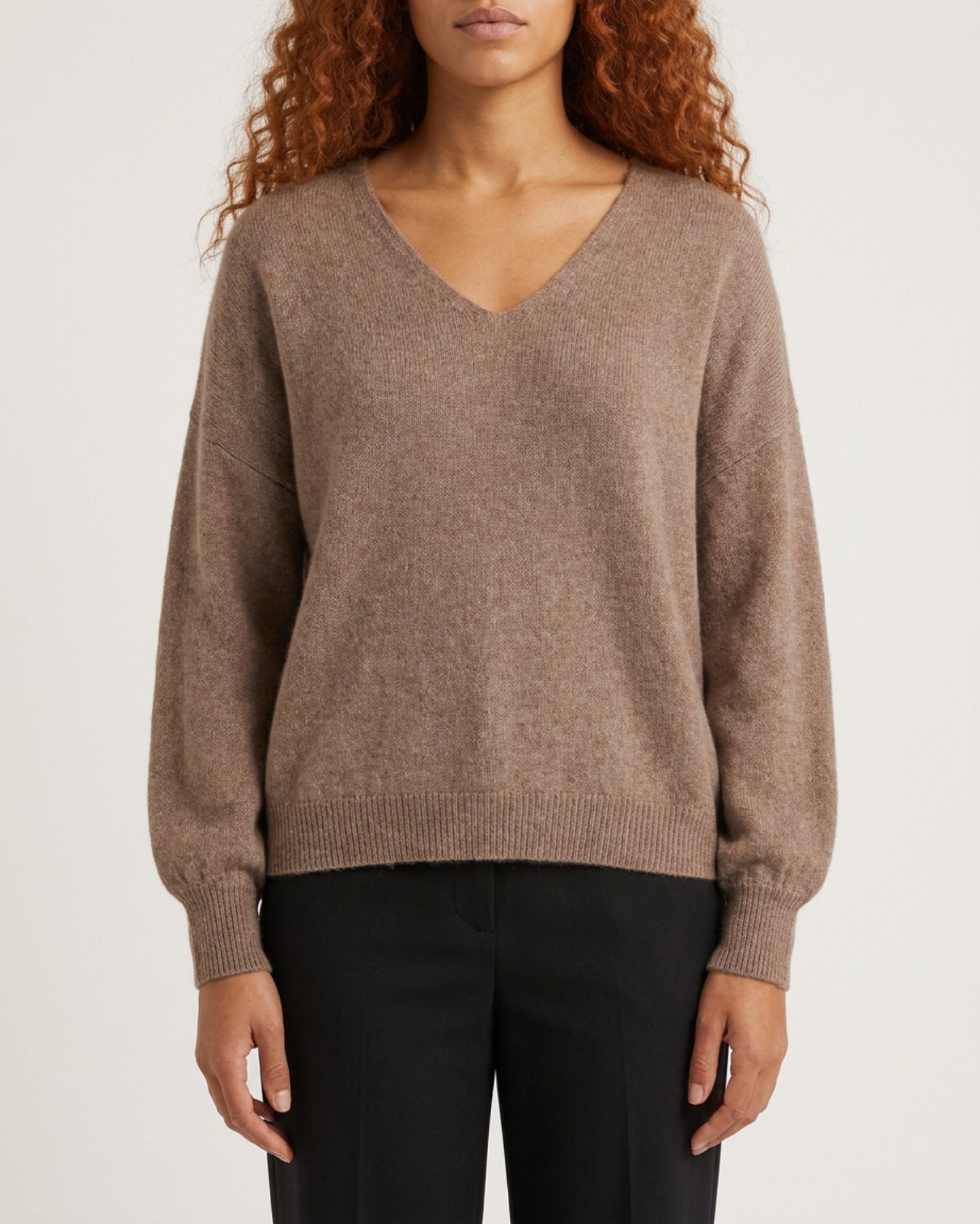 MAPP MOHAIR V-NECK KNITWEAR 135 EARTH