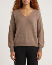 MAPP MOHAIR V-NECK KNITWEAR 135 EARTH