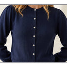 MARC LAUGE MOLLY PUF DIAMOND CARDIGAN KNITWEAR 104 NAVY