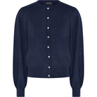 MARC LAUGE MOLLY PUF DIAMOND CARDIGAN KNITWEAR 104 NAVY