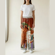 MARC LAUGE MULTI SATIN PANT PANTS 512 BURNT ORANGE