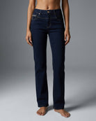 M JEANS Macy Straight Denim Jeans DENIM/TWILL 98 DARK BLUE