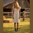 MAPP Malou Linen Dress Sage | MAPP LINEN 27 SAND