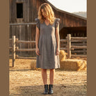 MAPP Malou Linen Dress Sage | MAPP LINEN 136 FANGO