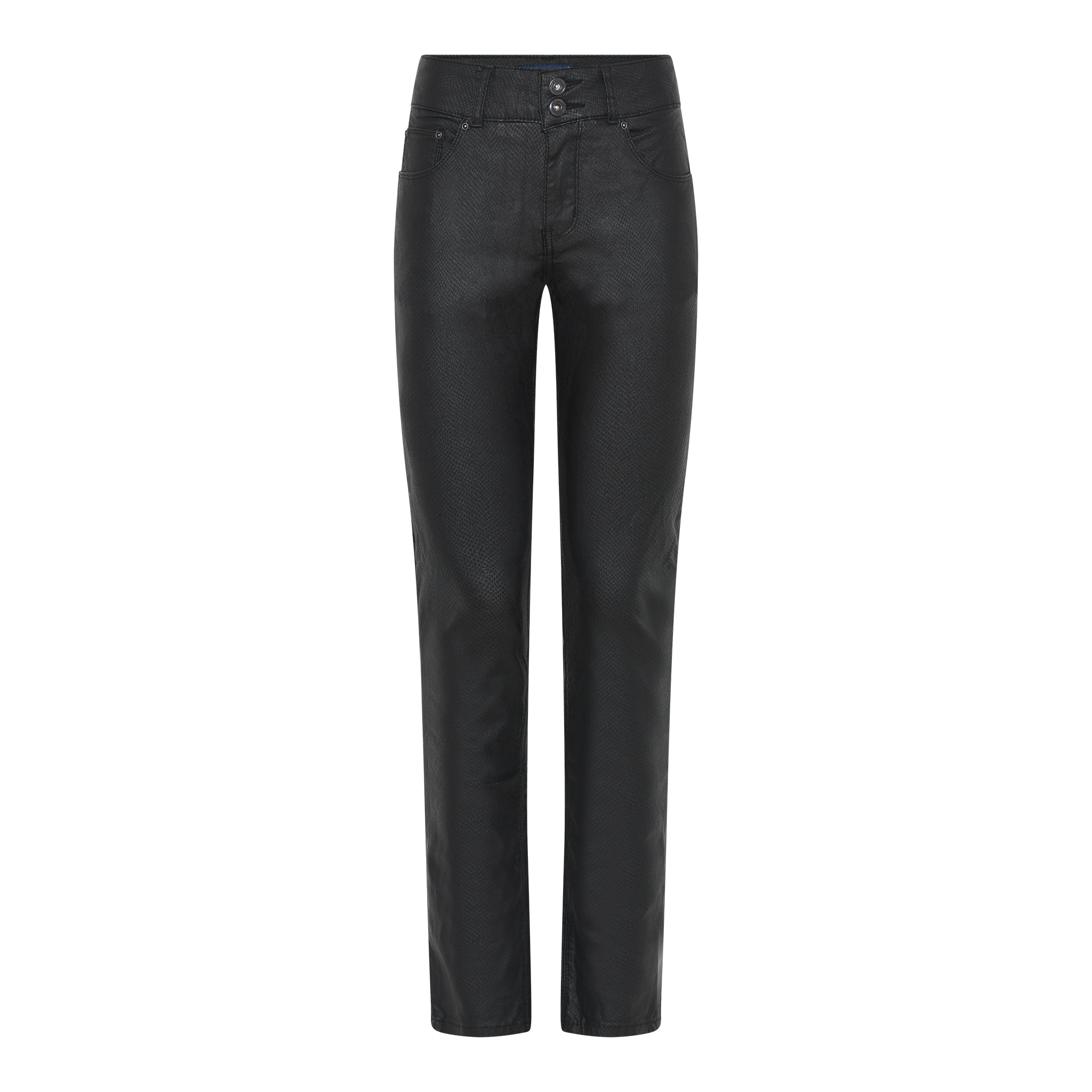 MARC LAUGE Merry Snake Coated Jeans COATED 8099 BLACK COATED