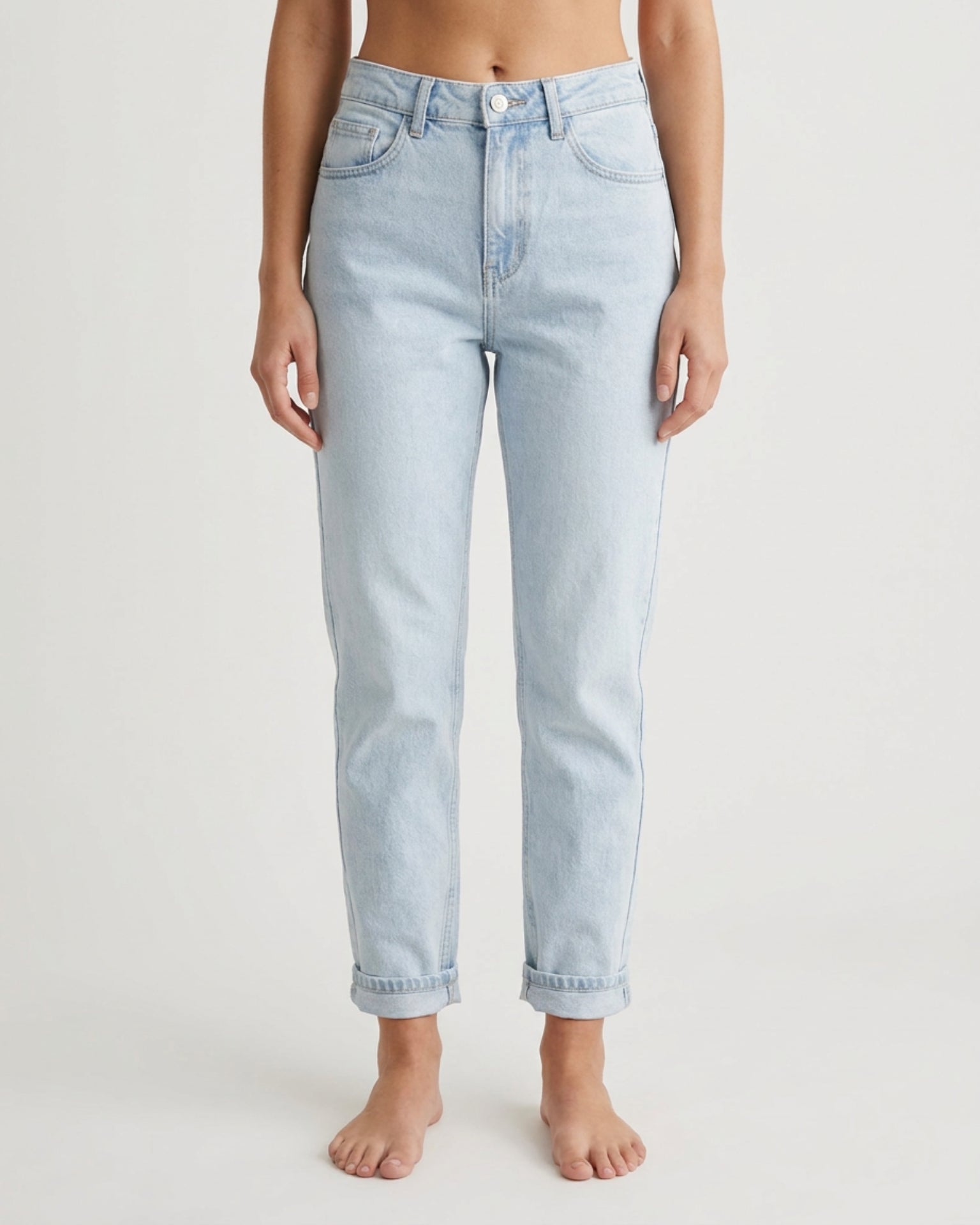 MARC LAUGE Mommy Jeans DENIM/TWILL 899699 LIGHT BLUE USED