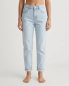 MARC LAUGE Mommy Jeans DENIM/TWILL 899699 LIGHT BLUE USED