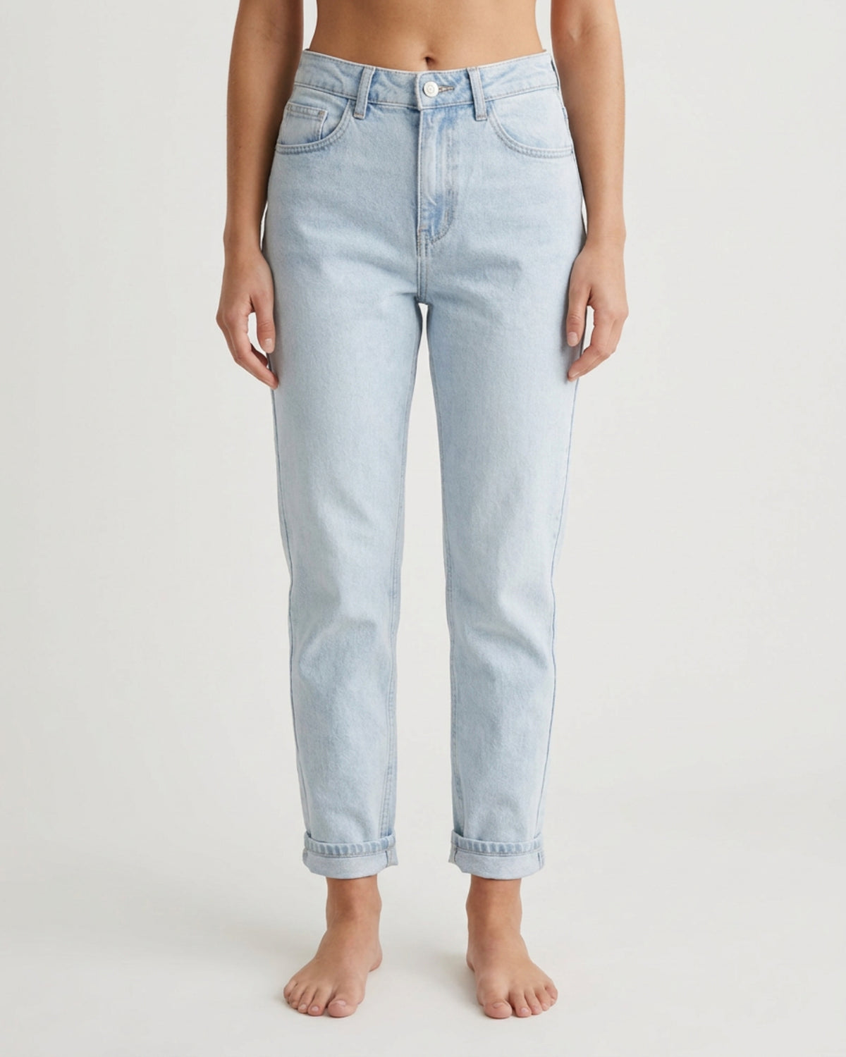 MARC LAUGE Mommy Jeans DENIM/TWILL 899699 LIGHT BLUE USED