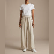 MOONDUST Moondust Anne Button Pant | Wide Leg Pants PANTS 27 SAND