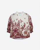 MOONDUST Moondust Bella Blouse | Floral Blouse BLOUSE/SHIRT 303 ROSE