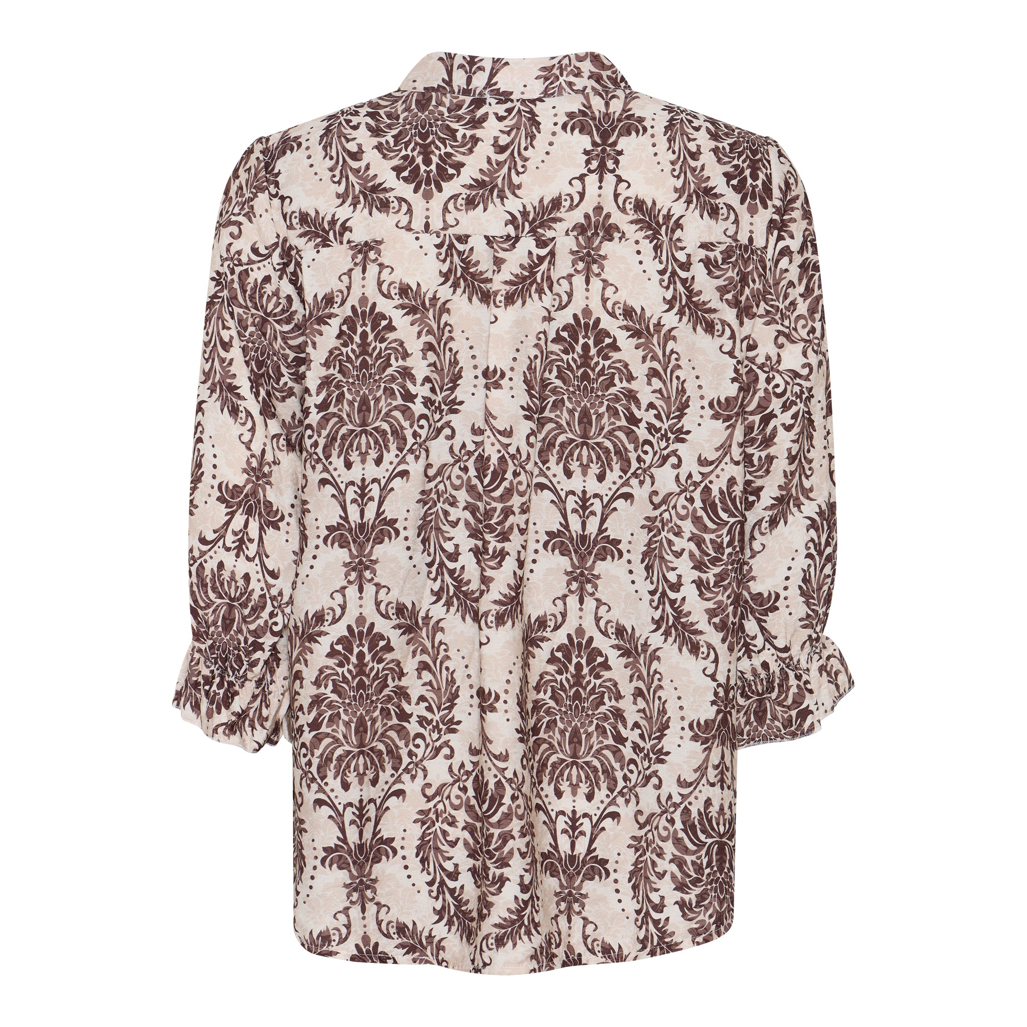 M JEANS Moondust Bella Frill Blouse | Printed Blouse BLOUSE/SHIRT 136 FANGO
