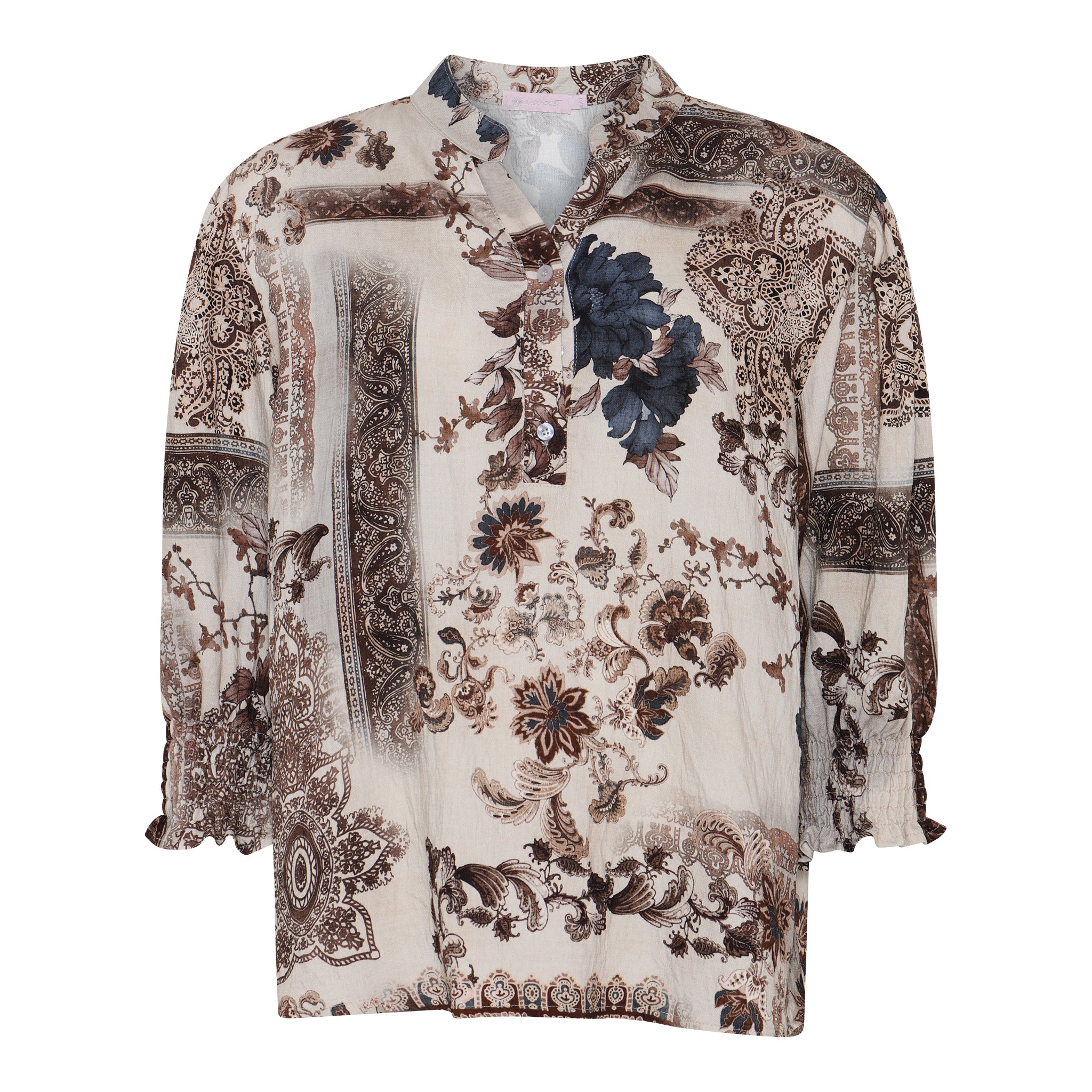 MOONDUST Moondust Bella Garden Blouse | Printed Blouse BLOUSE/SHIRT 20 OFF WHITE