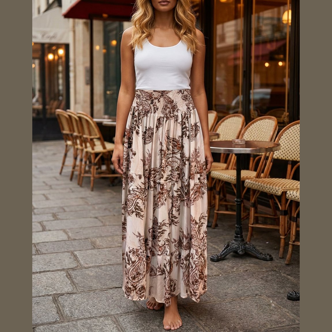 MOONDUST Moondust Bella Small Paisley Blouse | Paisley Blouse SHORTS/SKIRT 129 CHOCOLATE