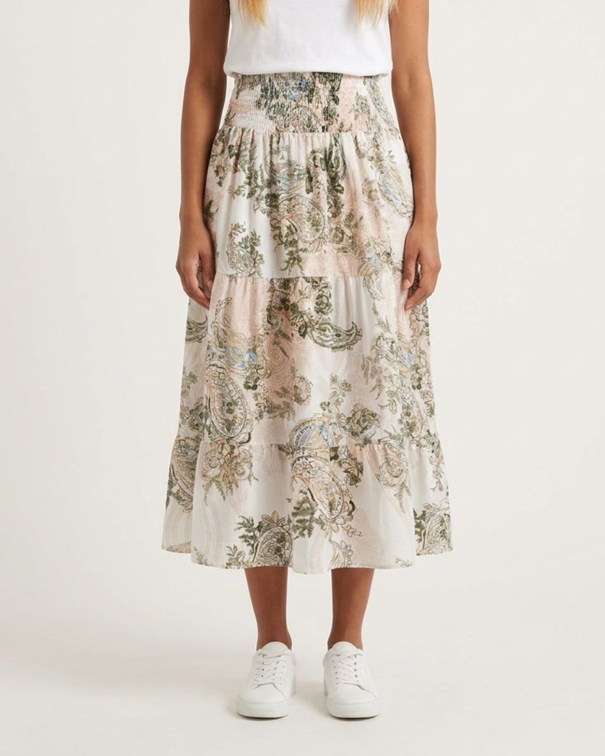 MOONDUST Moondust Bella Small Paisley Blouse | Paisley Blouse SHORTS/SKIRT 267 MOSS GREEN