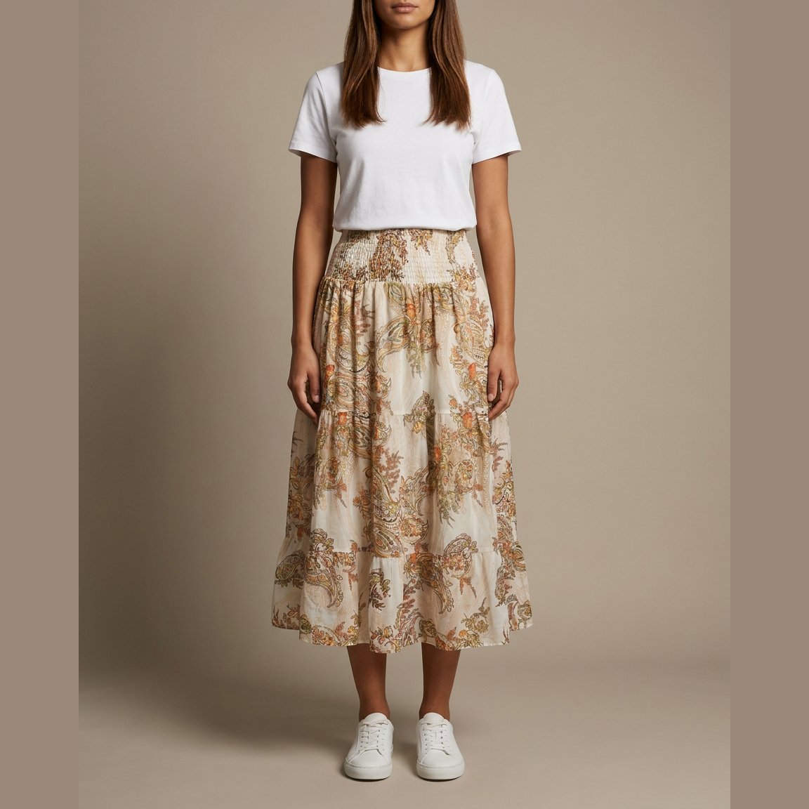 MOONDUST Moondust Bella Small Paisley Blouse | Paisley Blouse SHORTS/SKIRT 562 ORANGE
