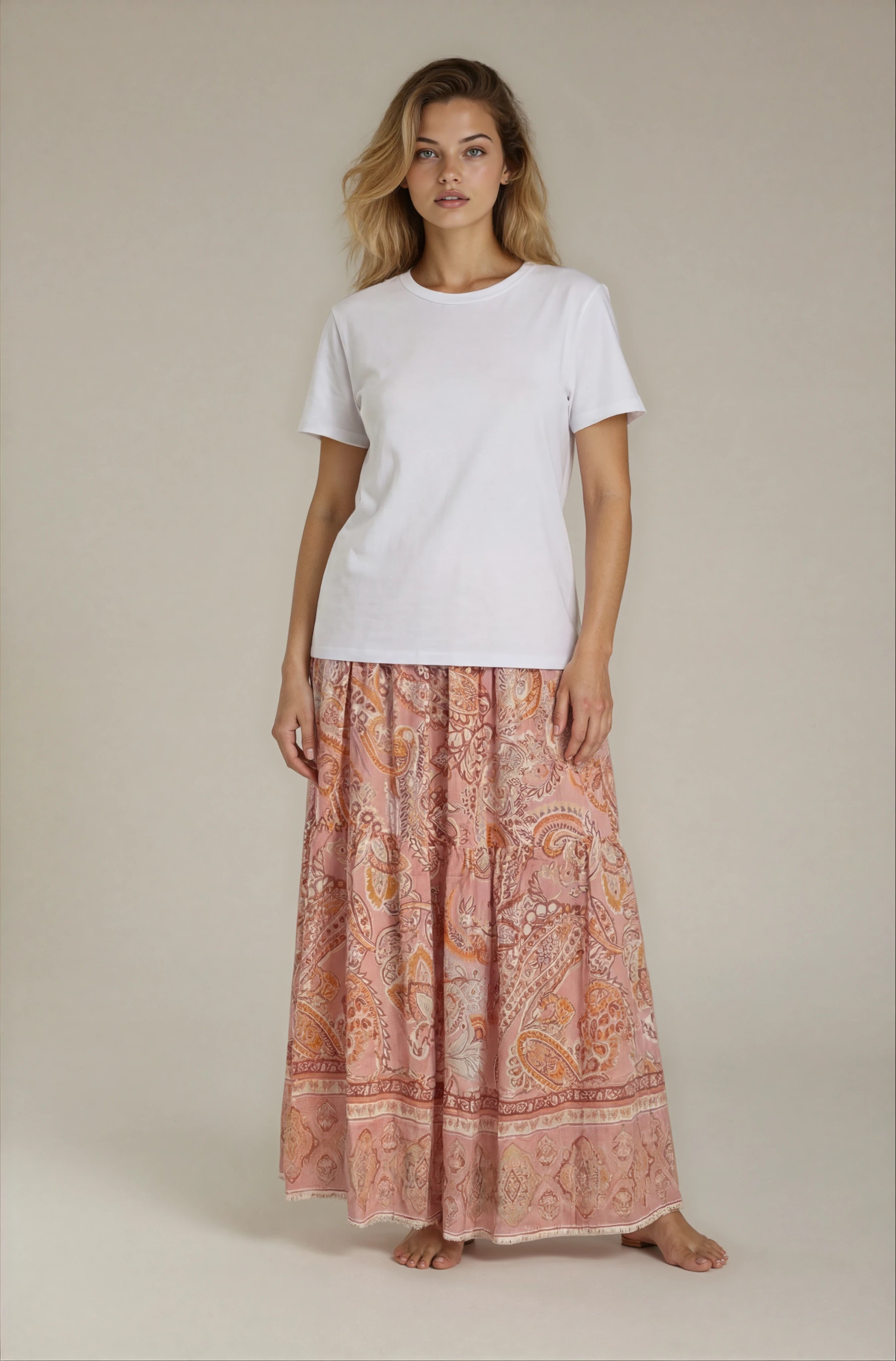 MOONDUST Moondust Bella Small Paisley Blouse | Paisley Blouse SHORTS/SKIRT 303 ROSE