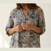 MOONDUST Moondust Big Flower Gage Blouse | Floral Blouse BLOUSE/SHIRT 136 FANGO