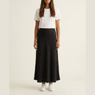 MOONDUST Moondust Bye Skirt | Satin Skirt SHORTS/SKIRT 80 BLACK