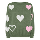 MOONDUST Moondust Heart Knit | Soft Relaxed Fit Sweater with Heart Pattern KNITWEAR 645 SALVIE