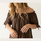 MOONDUST Moondust Ida T-Shirt | Ruffle Neck Top TOP/T-SHIRT