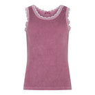 MOONDUST Moondust Lace Rib Top | Ribbed Tank Top with Lace TOP/T-SHIRT 709 LYNG