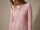 MOONDUST Moondust Lave Rose Blouse | Feminine Textured Lace Top BLOUSE/SHIRT 303 ROSE