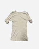 MOONDUST Moondust Lulu Rib Lace Blouse | Ribbed Top with Lace BLOUSE/SHIRT 20 OFF WHITE