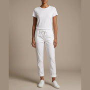 MOONDUST Moondust Magic Solid Pant | Stretch Pants PANTS 10 WHITE