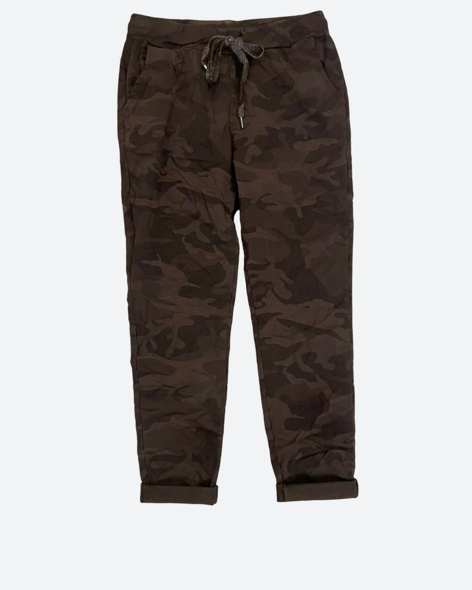 MOONDUST Moondust Magic Solid Pant | Stretch Pants PANTS 129 CHOCOLATE