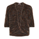 MOONDUST Moondust Pail Knit Cardigan | Soft Open Knit Cardigan KNITWEAR 129 CHOCOLATE