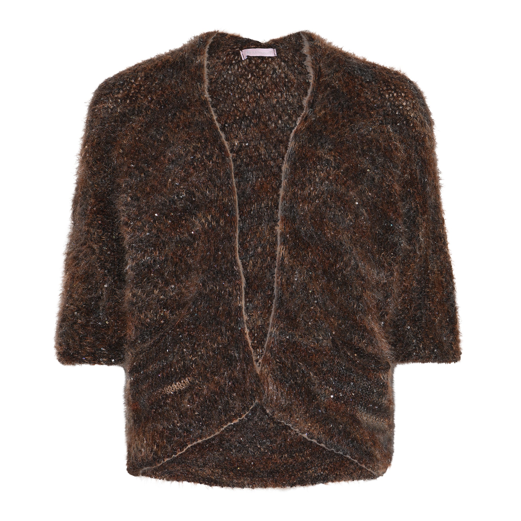 MOONDUST Moondust Pail Knit Cardigan | Soft Open Knit Cardigan KNITWEAR 129 CHOCOLATE