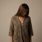 MOONDUST Moondust Pail Knit Cardigan | Soft Open Knit Cardigan KNITWEAR 129 CHOCOLATE