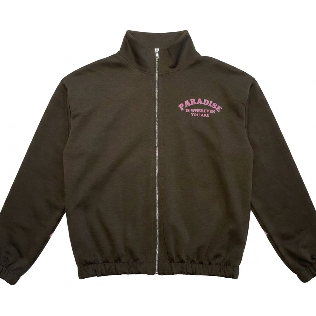 MOONDUST Moondust Paradise Sweat | Zip Front Relaxed Sweatshirt BLOUSE/SHIRT 129 CHOCOLATE