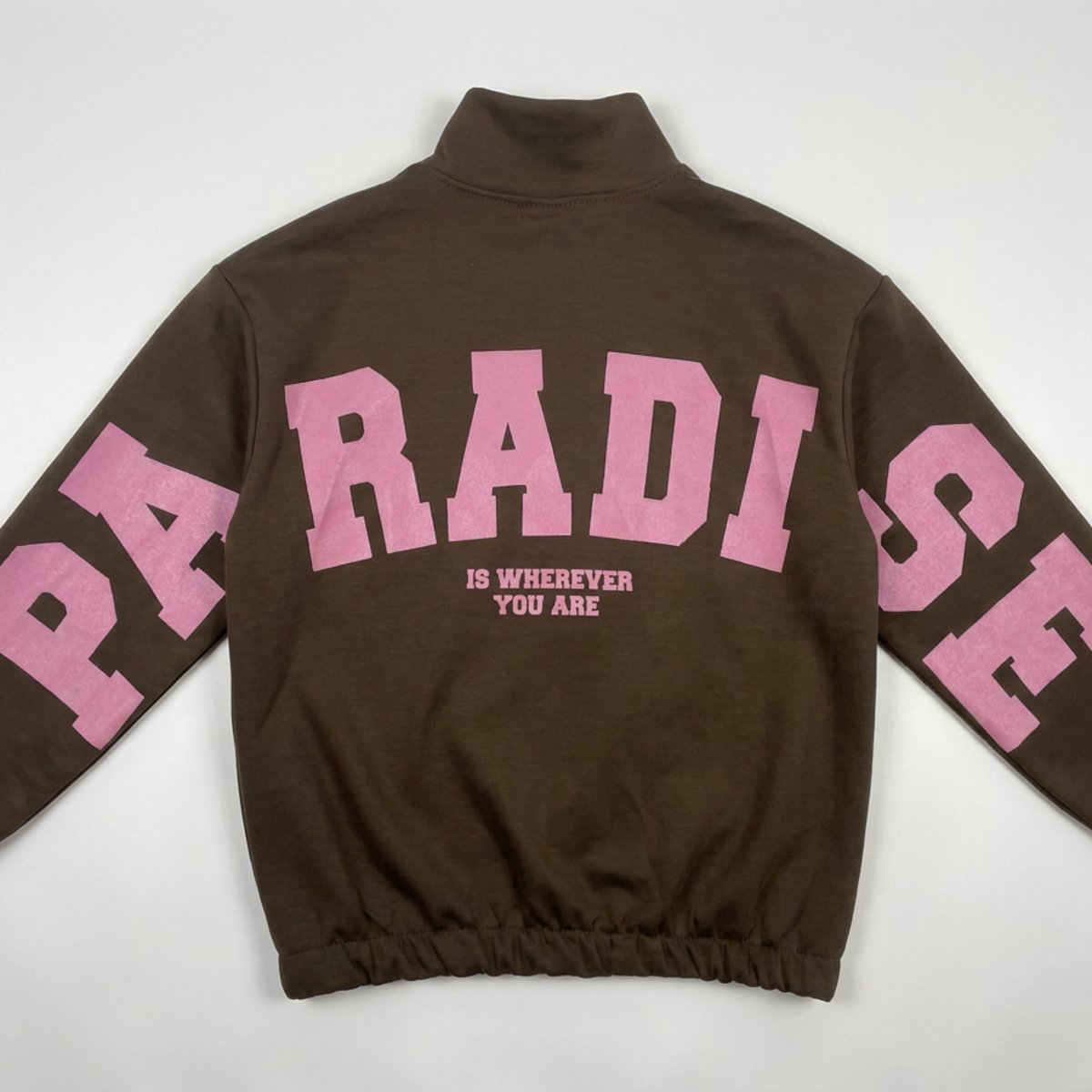 MOONDUST Moondust Paradise Sweat | Zip Front Relaxed Sweatshirt BLOUSE/SHIRT 129 CHOCOLATE