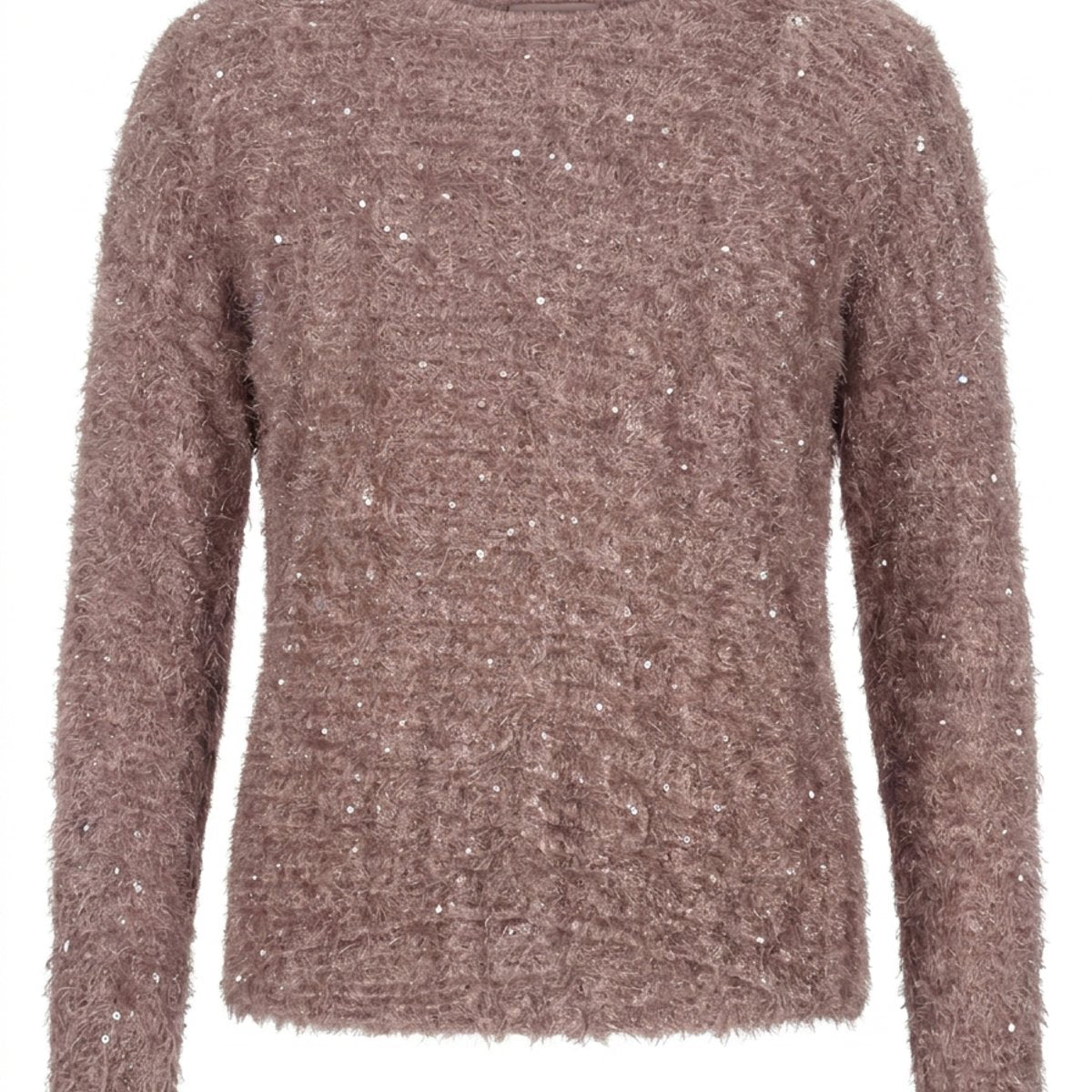 MOONDUST Moondust Plys Pailet Blouse | Soft Knit with Subtle Sequin Detail BLOUSE/SHIRT 303 ROSE