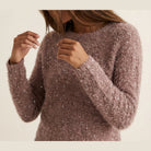 MOONDUST Moondust Plys Pailet Blouse | Soft Knit with Subtle Sequin Detail BLOUSE/SHIRT 303 ROSE