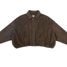 MOONDUST Moondust Suede Bumper Jacket | Modern Suede Look Jacket OUTERWEAR 129 CHOCOLATE