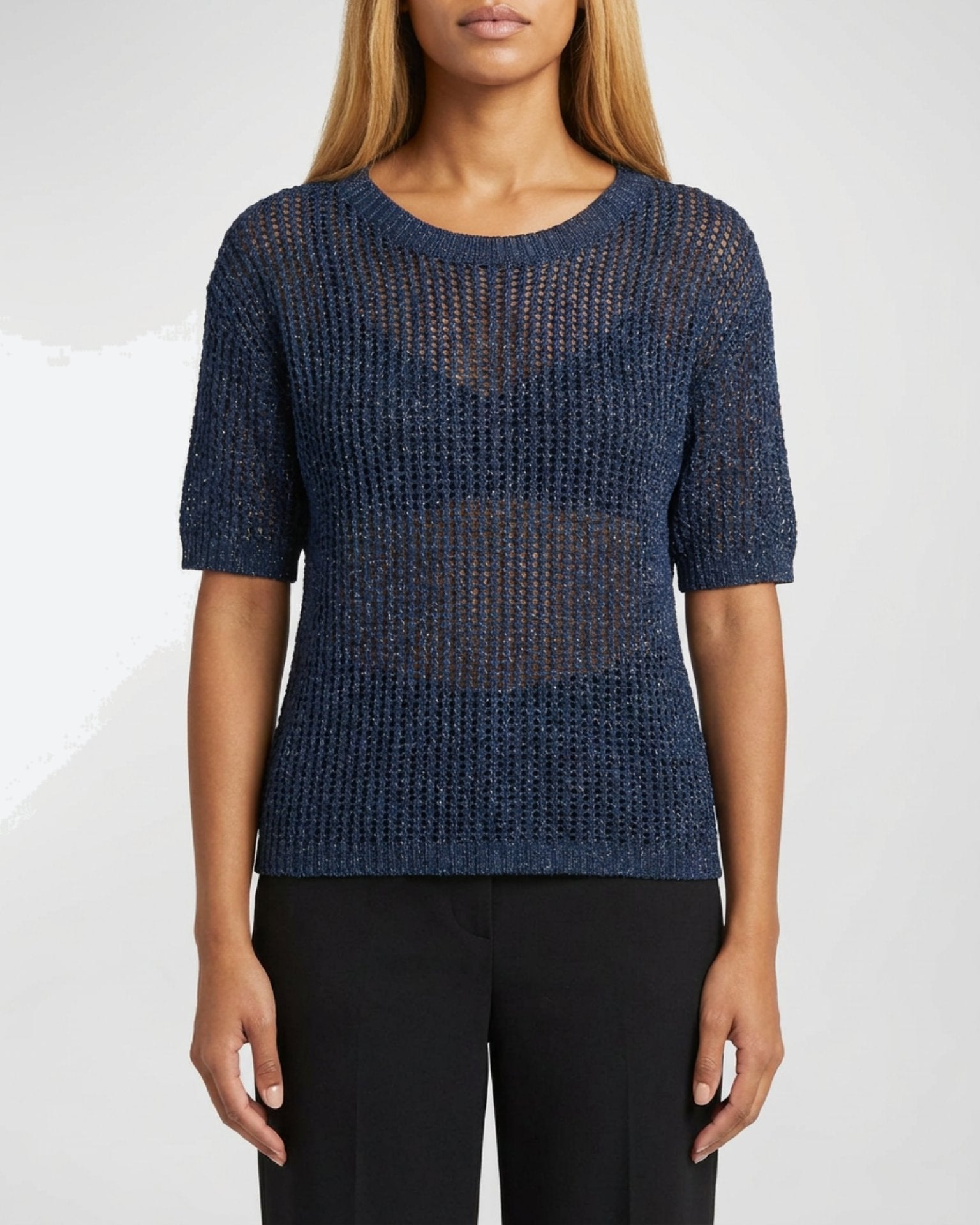 MOONDUST Moondust Verona Knit | Lightweight Relaxed Fit Sweater KNITWEAR 104 NAVY
