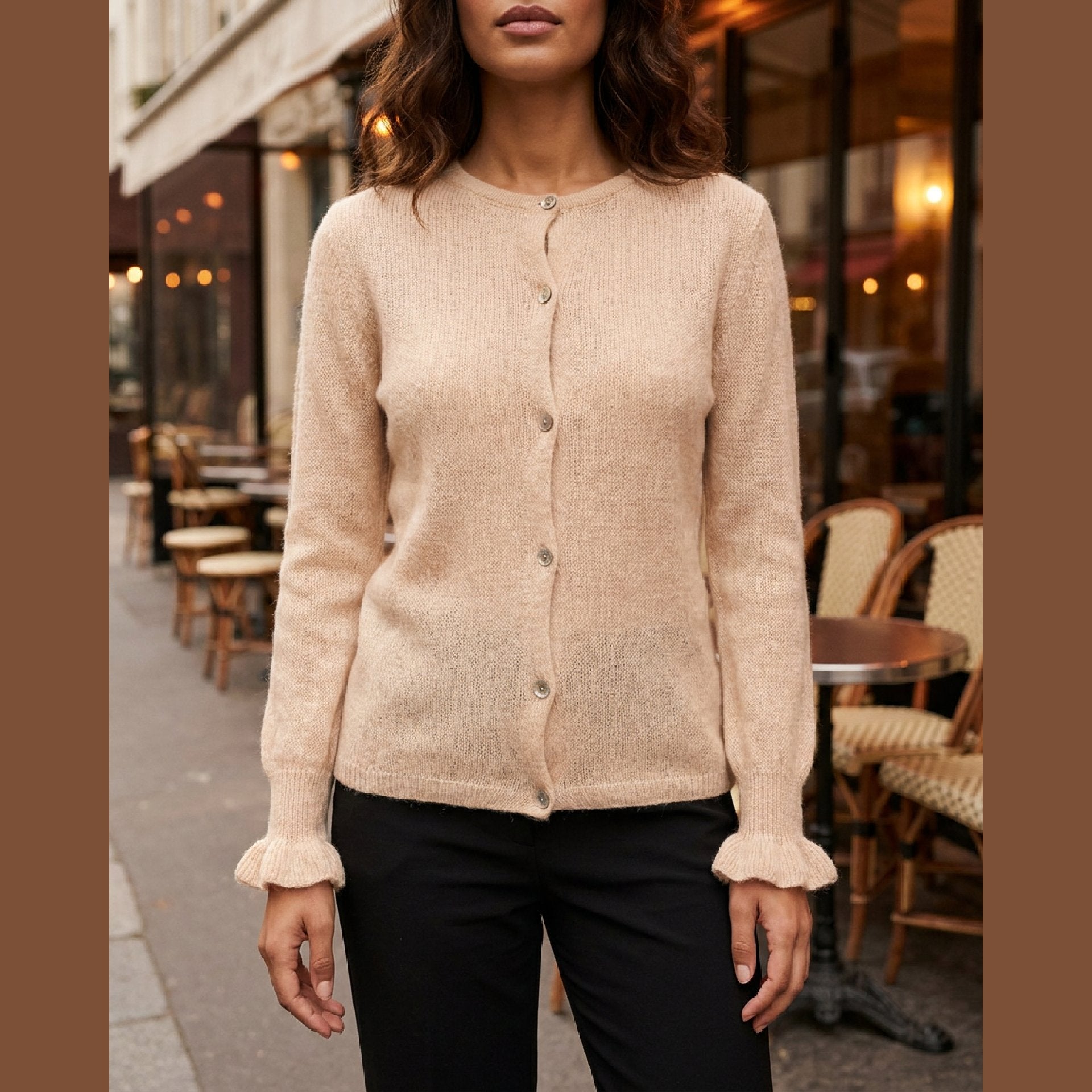 MOONDUST Moondust Vivi Lana Cardigan | Knit Cardigan KNITWEAR 27 SAND