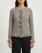 MOONDUST NEW FRILL CARDIGAN KNITWEAR 136 FANGO