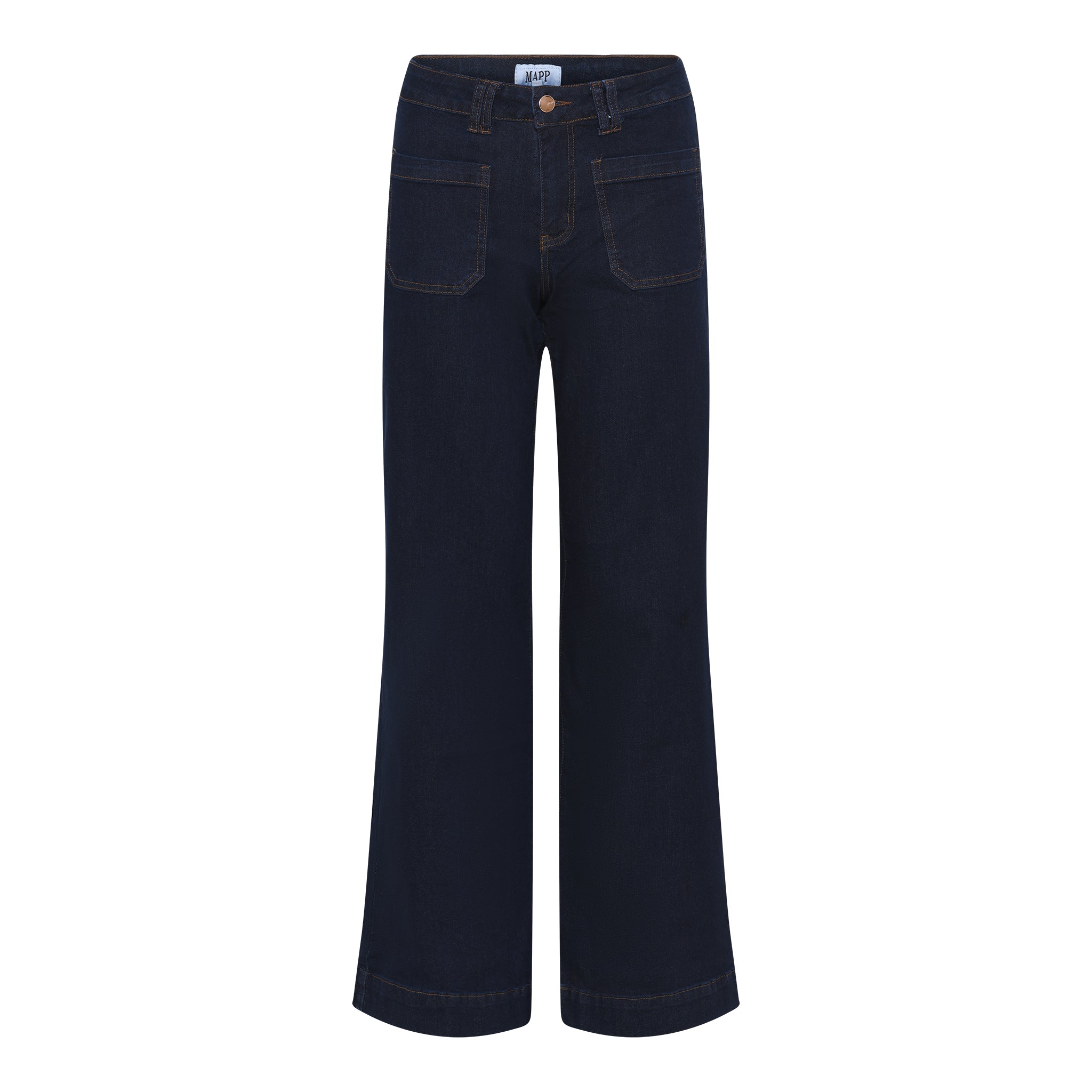 MAPP NEW TUTTI WIDE DENIM JEANS DENIM/TWILL 98 DARK BLUE