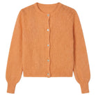 MOONDUST NICE MOHAIR BASIC CARDIGAN KNITWEAR 562 ORANGE