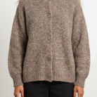 MOONDUST NICE MOHAIR BASIC CARDIGAN KNITWEAR 136 FANGO