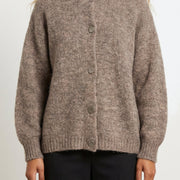 MOONDUST NICE MOHAIR BASIC CARDIGAN KNITWEAR 136 FANGO