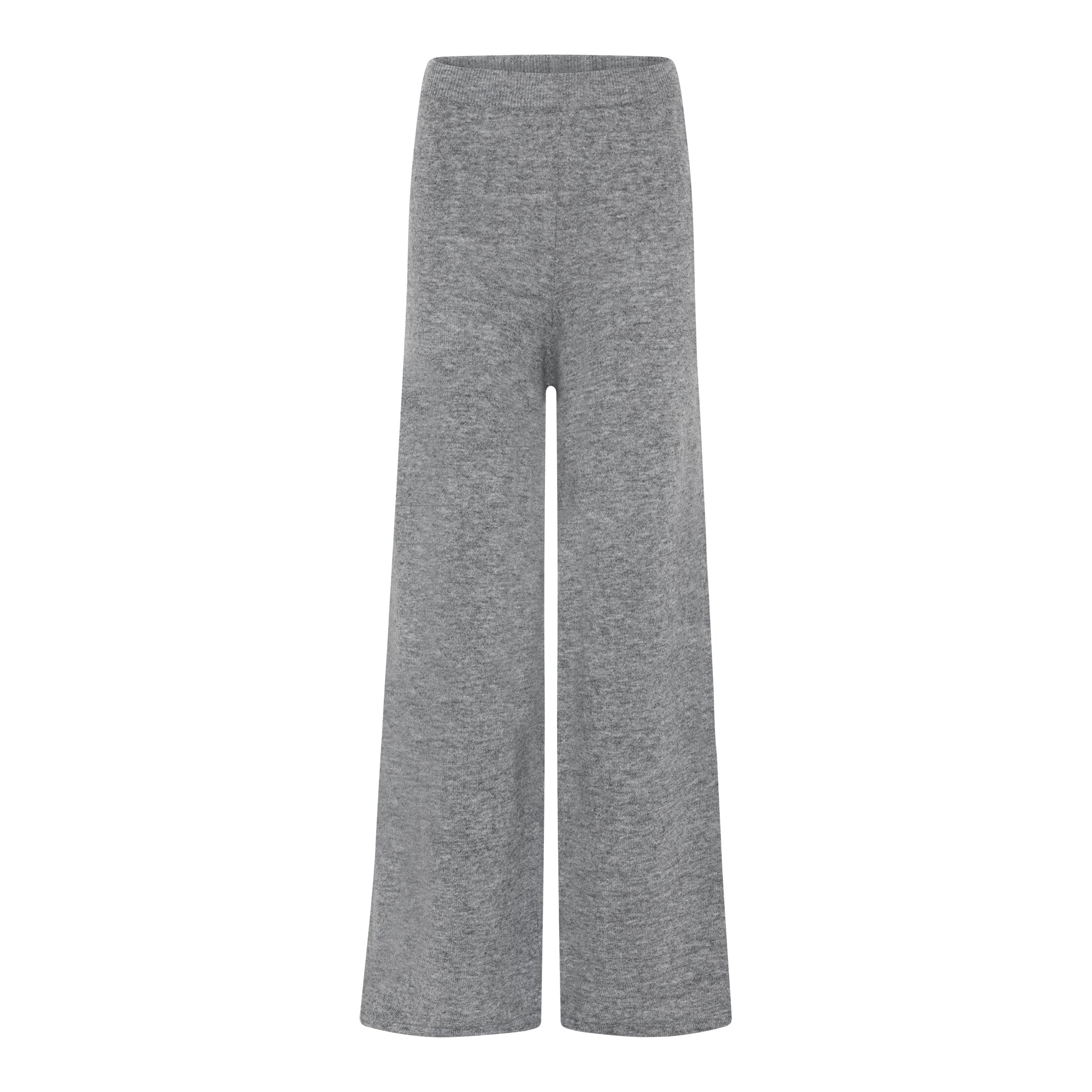 MARC LAUGE NORMA WIDE PANT LAMBSWOLL KNITWEAR 253 LIGHT GREY MELANGE