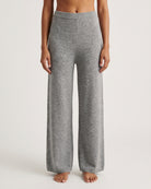 MARC LAUGE NORMA WIDE PANT LAMBSWOLL KNITWEAR 253 LIGHT GREY MELANGE