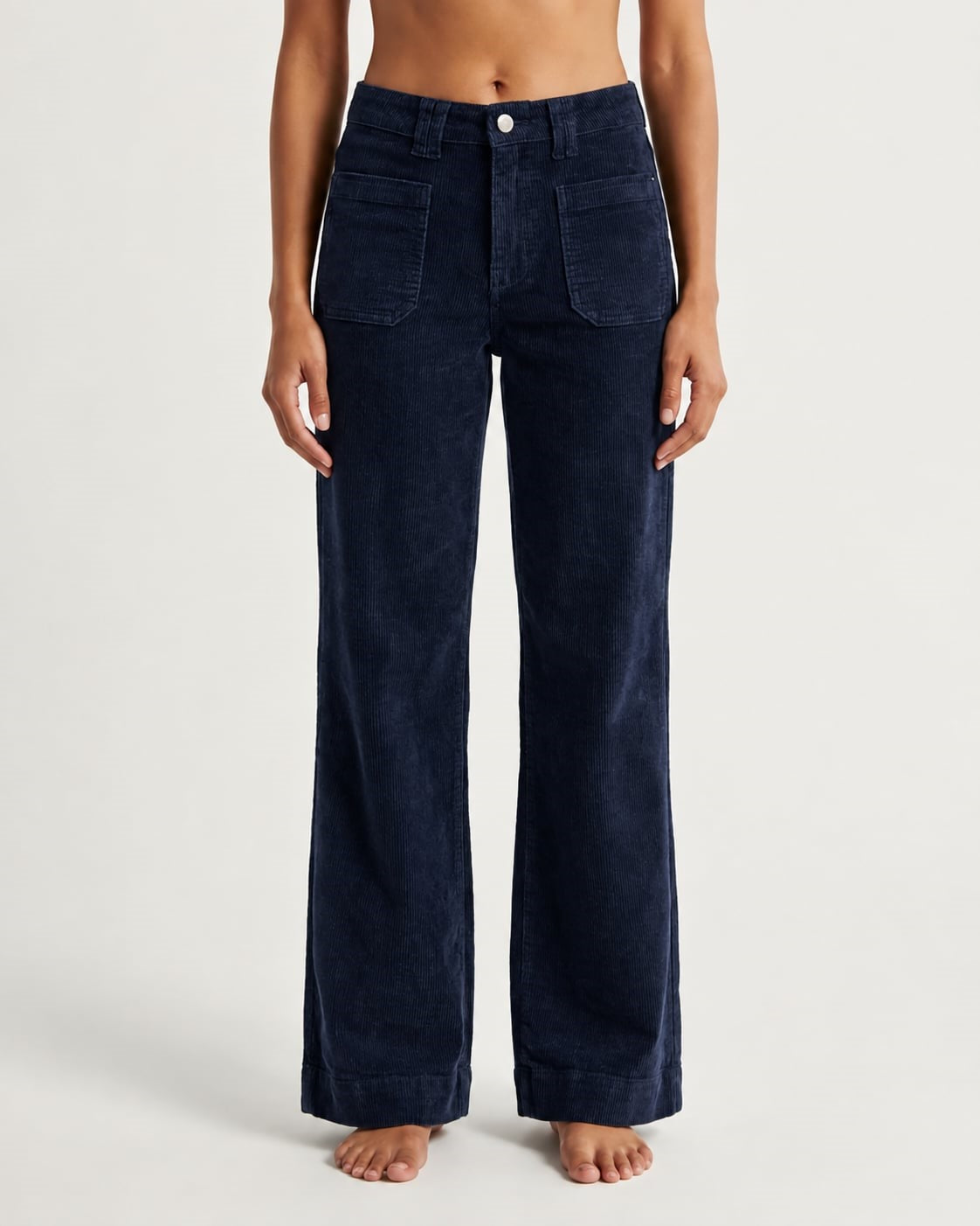 M JEANS New Tutti Wide 11W Corduroy Jeans CORD/FLØJL 104 NAVY