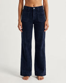 M JEANS New Tutti Wide 11W Corduroy Jeans CORD/FLØJL 104 NAVY
