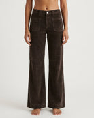 M JEANS New Tutti Wide 11W Corduroy Jeans CORD/FLØJL 129 CHOCOLATE
