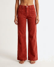 M JEANS New Tutti Wide 11W Corduroy Jeans CORD/FLØJL 338 CHILI